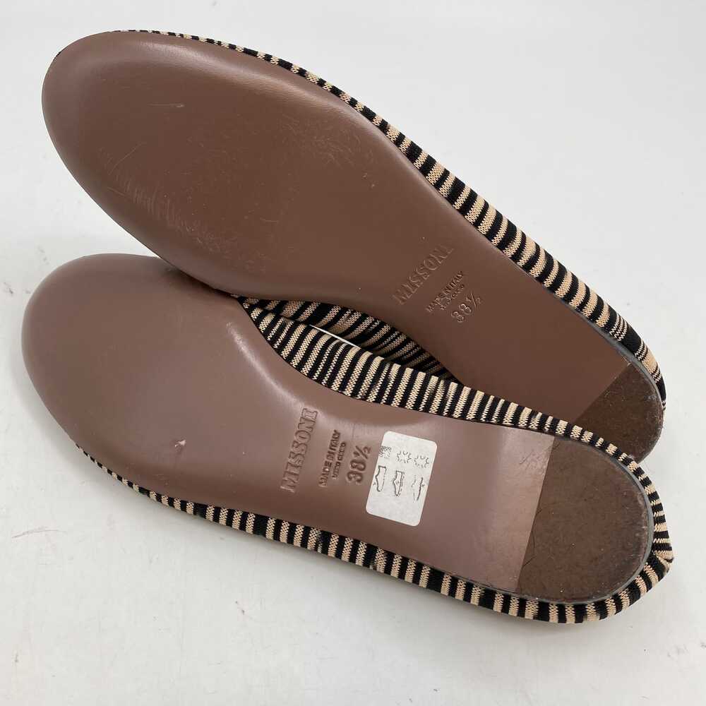 Missoni Black Tan Striped Knit Flats | Size 38.5EU - Picture 2 of 7